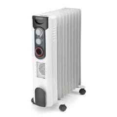 Primematik - Radiador De Aceite De 11 Elementos Con Termostato Y 2500w De  Potencia Con Ruedas Kl10500 con Ofertas en Carrefour