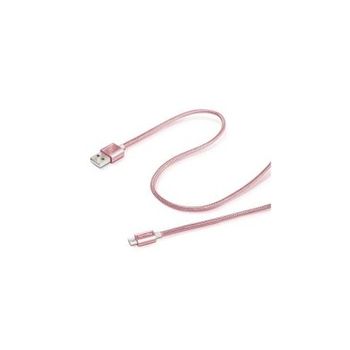 Celly - Usbmicrotexrg Cable Usb 1 M Usb 2.0 Usb A Micro-usb B Rosa