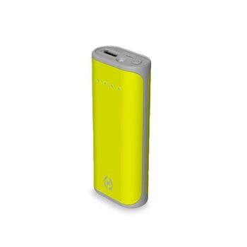 Celly Pbd5000lg Batería Externa Ión De Litio 5000 Mah Amarillo