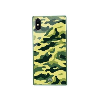 Celly Diamond Square Funda Para Teléfono Móvil 14,7 Cm (5.8') Camuflaje, Verde