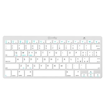 Celly Swkeyboardbt Tastiera Qwerty Bianco