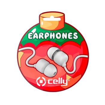 Celly Xmasearballwh Auricular Y Casco Auriculares Alámbrico Dentro De Oído Llamadas/música Blanco