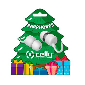 Celly Xmaseartreewh Auricular Y Casco Auriculares Alámbrico Dentro De Oído Llamadas/música Blanco