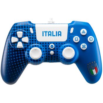 Gamepad Qubick Acp40160 Playstation 4 Figc Italia 2.0 Blu