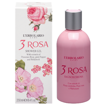 L'erbolario 3 Rosa Gel De Baño 250 Ml