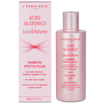 L'erbolario Champú Light & Volume Ácido Hialurónico Efecto Relleno 200 Ml