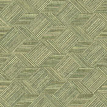 Papel De Pared Evergreen Wicker Natural Verde Noordwand