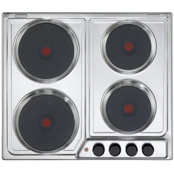 De'longhi Ffi 46 Er Hobs Acero Inoxidable Integrado 60 Cm Hornillo Eléctrico / Placa Eléctrica 4 Zona(s)