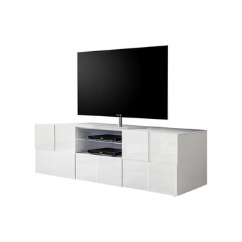 Mueble Bajo De Tv Calisto 1 Cajón 181x43x56 Cm Color Blanco Vente-unique