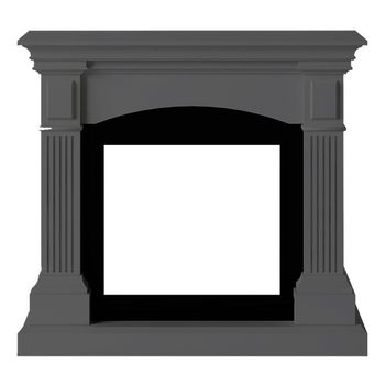 Marco De Chimenea Mdf Gris Oscuro Sined Cornice Camino Cetona