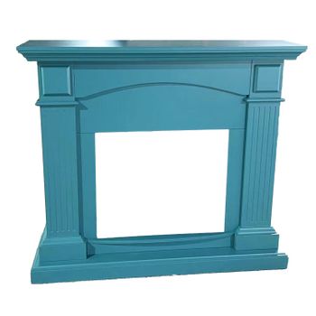 Marco De Chimenea De Mdf Azul Turquesa Sined Cornice Camino Cetona