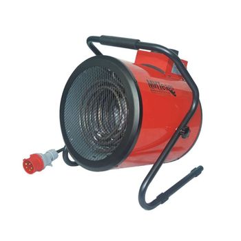 Ventilador Calefactor Industrial Trifásico 5000w Rojo Con Mango Ipx4