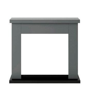 Fuego Marco Chimenea Mdf Gris Ugo