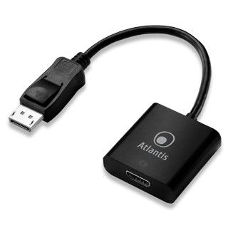 Atlantis Land A04-dp_hdmi Adaptador De Cable De Vídeo 0,2 M Displayport Hdmi Negro