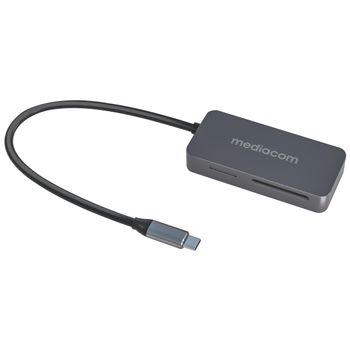 Mediacom Md-s405 Lector De Tarjeta Usb 3.2 Gen 1 (3.1 Gen 1) Type-c Aluminio