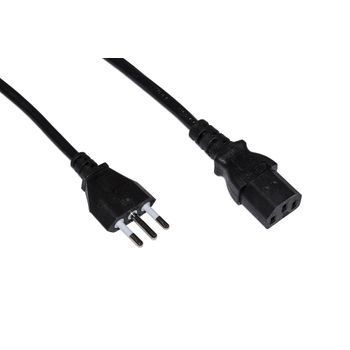 Link Accessori Lkit18 Cable De Transmisión Negro 1,8 M Enchufe Tipo L C13 Acoplador