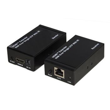 Estensore Hdmi Link Fino A 60mt Tramite Cavo Di Rete Cat 5 6 Full Hd