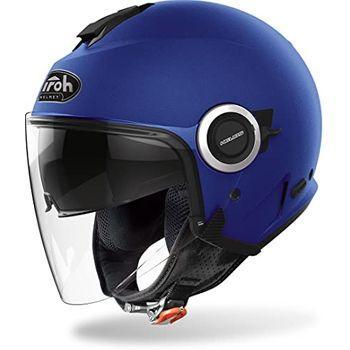 Casco Moto Jet Negro con gafas Protectoras Talla M - Zitmuv