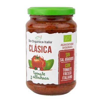 Salsa De Tomate Clasica Con Albahaca Bio 350ml Organica Italia