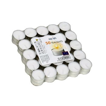 Pack 50 Velas Blancas 12gr Magic Lights - Neoferr..