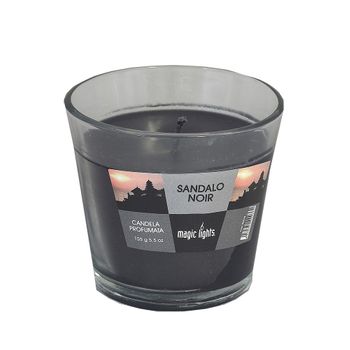 Vela Perfumada Vaso Vidrio Sandalo 150gr Magic Lights - Neoferr..