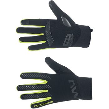 Northwave Guantes Active Gel Negro Amarillo Fluo