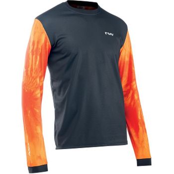 Northwave Maillot Enduro Manga Larga Negro Naranja