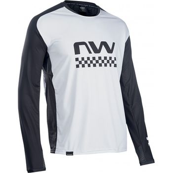 Northwave Maillot Manga Larga Edge Gris-negro