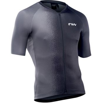 Northwave Maillot Manga Corta Blade Negro-gris Oscuro