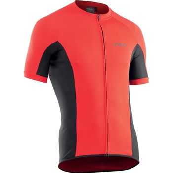 Northwave Maillot Manga Corta Force Cremallera Rojo