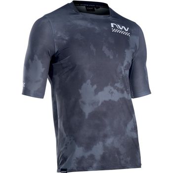 Northwave Maillot Manga Corta Bomb Gris Oscuro-gris