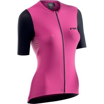 Northwave Maillot Manga Corta Extreme Woman Rosa-negro