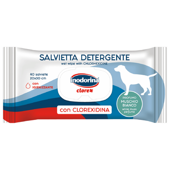 Inodorina Clorex Toallitas Muschio Bianco, 40 Toallitas