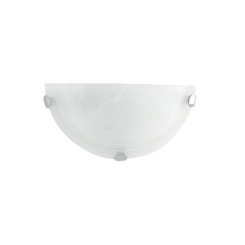 Aplique De Pared Duna En Cristal Blanco 30x15 Cm.