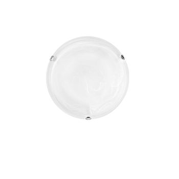 Luna Plafón Led En Cristal Blanco 24w 4000k (luz Natural) 40 Cm..