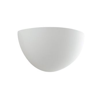 Aplique Moritz De Yeso Blanco Pintable De 25 Cm.