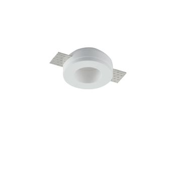 Downlight Mini Redondo De Escayola Pintable Blanco 7x3 Cm.. (1xgu10)