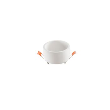 Copa Empotrable Redonda En Yeso Pintable Blanco 9,5 Cm. (1xgu10)