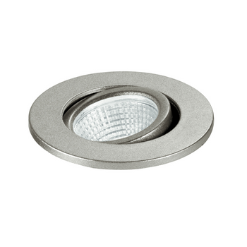 Empotrable Led Polaris Redondo Orientable En Aluminio Plata 3w 4000k (luz Natural)