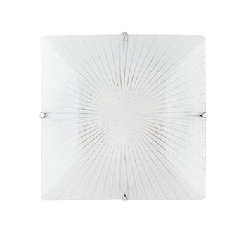 Lámpara De Techo Iside En Cristal Blanco De 40 Cm.