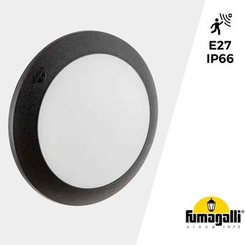 Aplique De Pared O Techo Con Sensor Fumagalli Berta E27