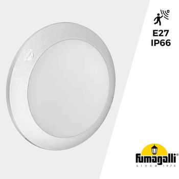 Aplique De Pared O Techo Con Sensor Fumagalli Berta E27