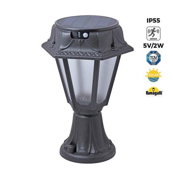 Farol Solar con sensor crepuscular + PIR 2W