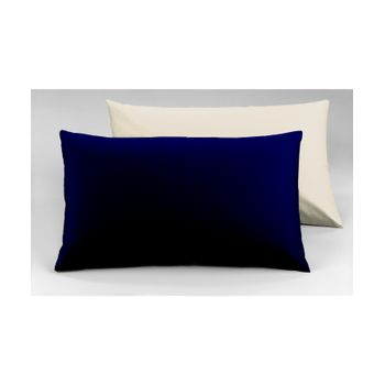 Fundas De Almohada 50 X 80 Cm (2 Uds) 100% Algodón Natural/azul Noche