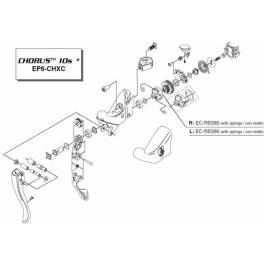 Campagnolo Kit Anillo Portamuelles/muelle Maneta Derecha Record Ergopower (2004-2008)