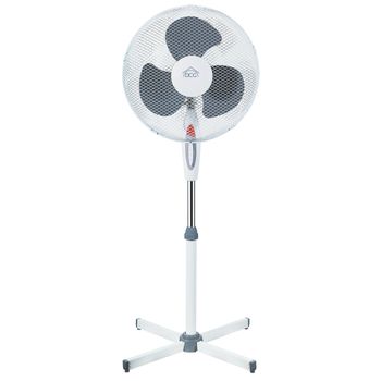 Dcg Eltronic Ve1625 Ventilatore A Piantana Nero Bianco