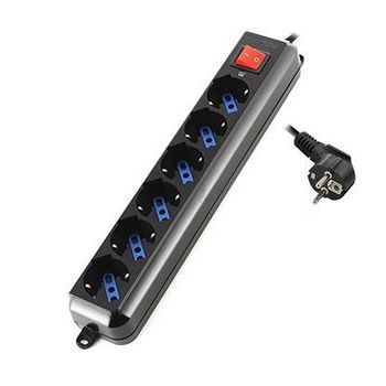 Aigostar - Regleta con 2 enchufes y 1'5 metros con interruptor