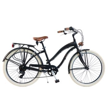 Bicicleta Via Veneto By Canellini Cruiser Alluminium Mujer Negro