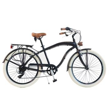 Bicicleta Via Veneto By Canellini Cruiser Alluminium Hombre Negro