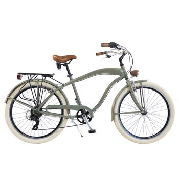 Bicicleta Via Veneto By Canellini Cruiser Alluminium Hombre Verde Matt